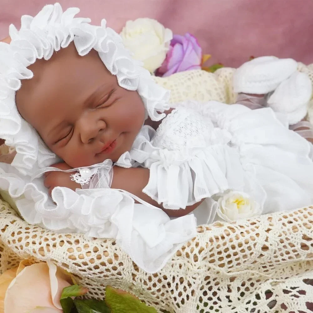 🆕20Inch Lifelike Full Silicone Body Alisa-tan Newborn Girl Reborn Baby Doll